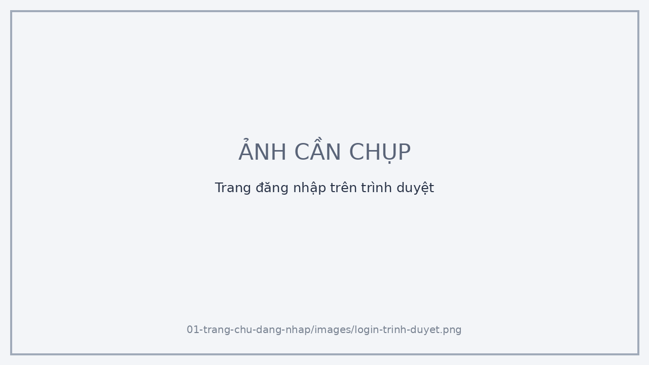 Trang đăng nhập trên trình duyệt
