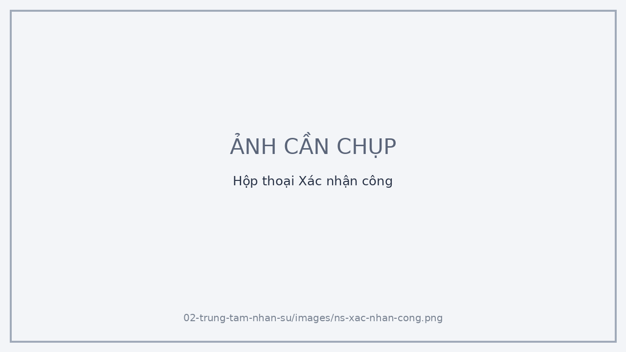 Hộp thoại Xác nhận công