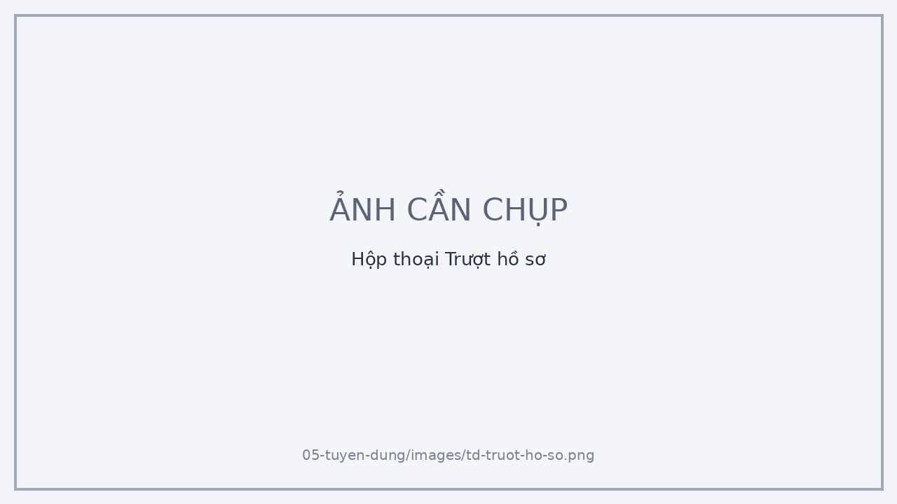 Hộp thoại Trượt hồ sơ