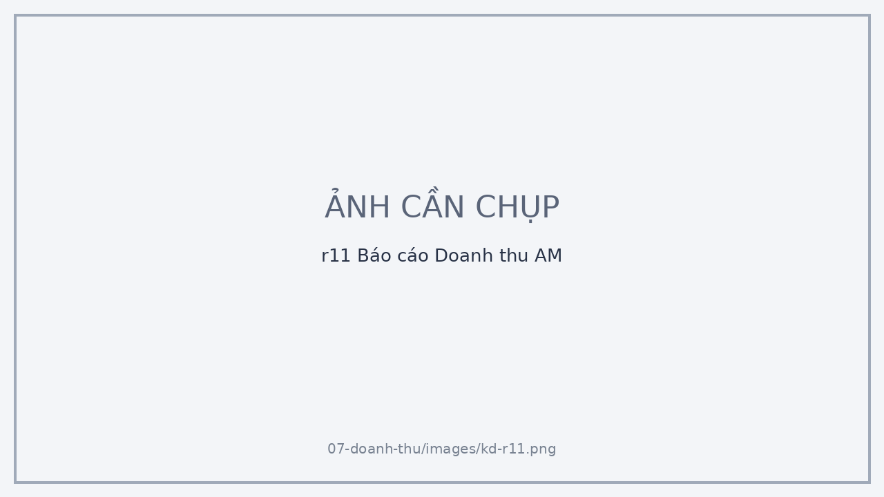 r11 Báo cáo Doanh thu AM