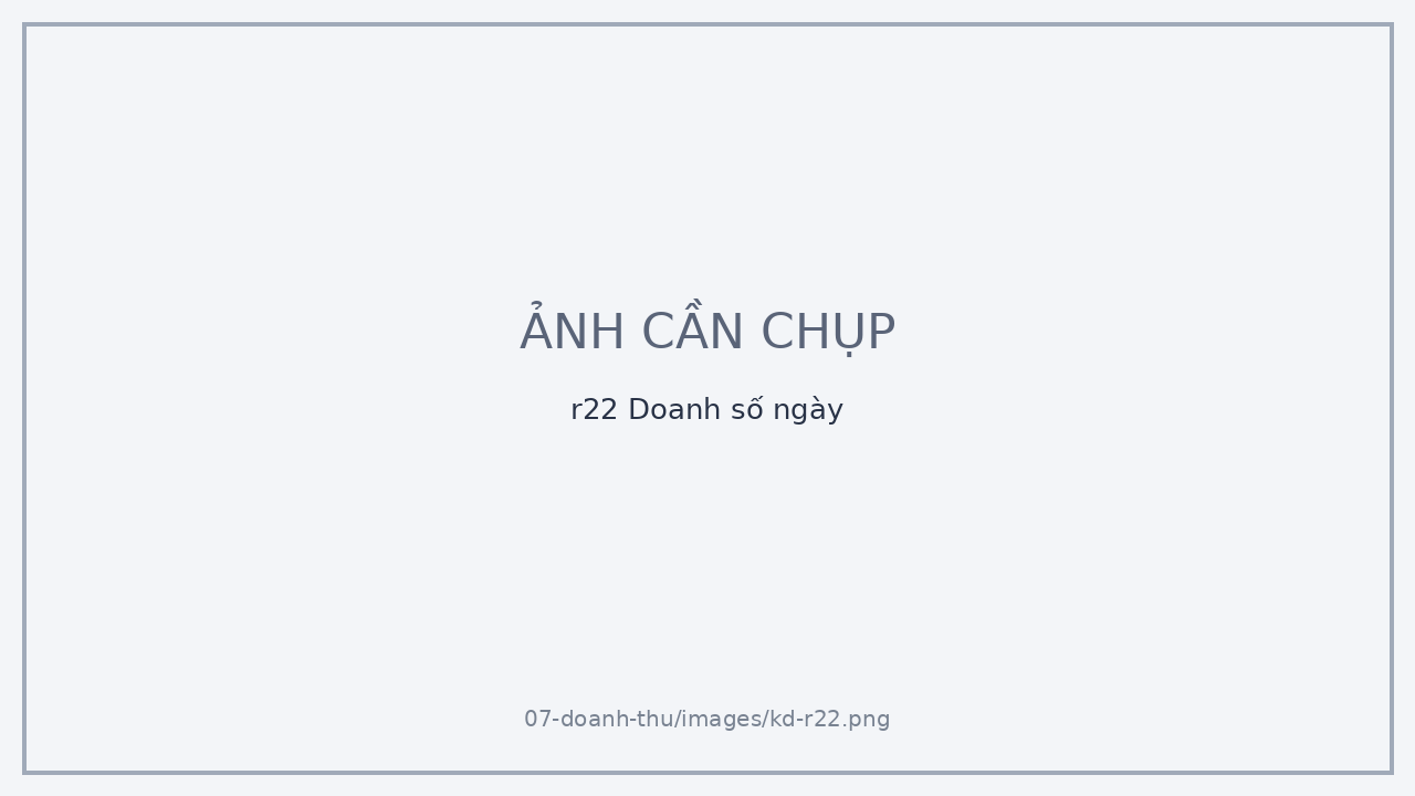 r22 Doanh số ngày