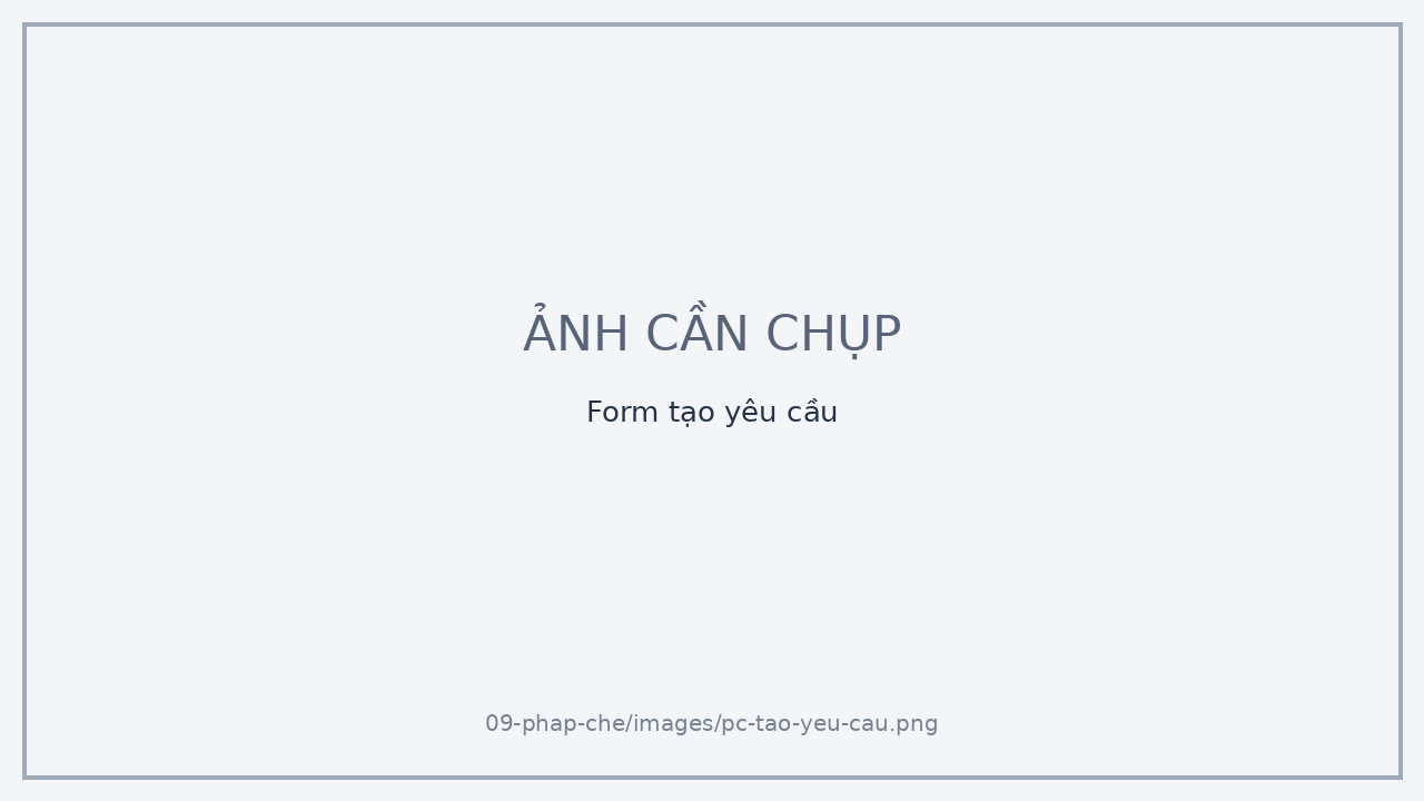 Form tạo yêu cầu