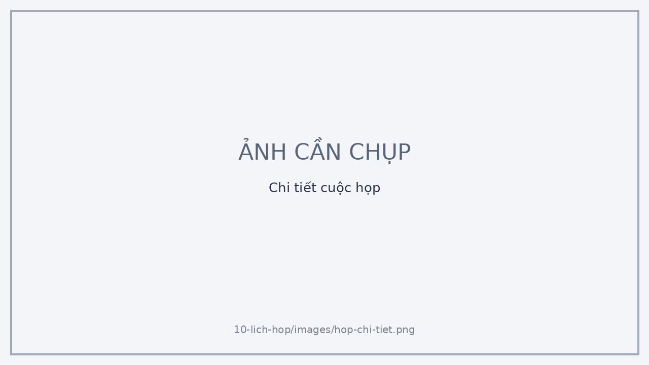 Chi tiết cuộc họp